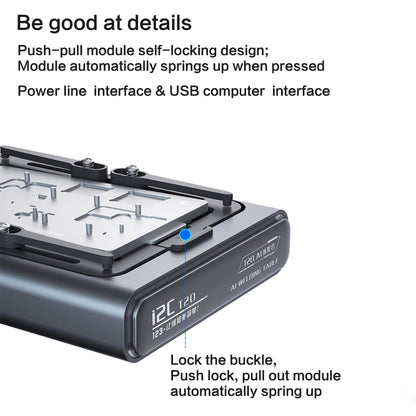 i2C T20 Intelligent Motherboard Middle Layered Heating Platform For iPhone X-13 Series, Plug:US - Repair Platform by i2C | Online Shopping UK | buy2fix