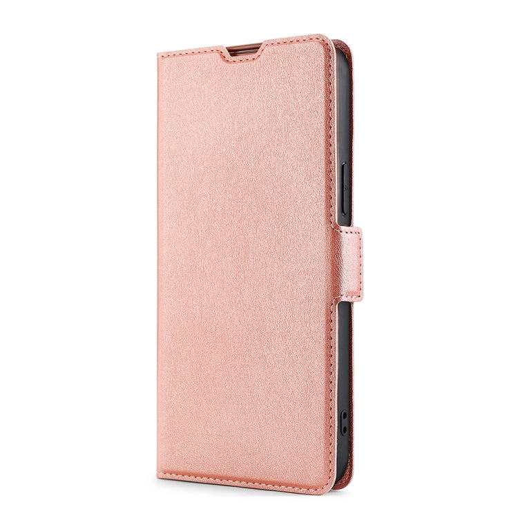For TCL 40 XE 5G / 40X 5G T601D Ultra-thin Voltage Side Buckle Horizontal Flip Leather Phone Case(Rose Gold) - More Brand by buy2fix | Online Shopping UK | buy2fix