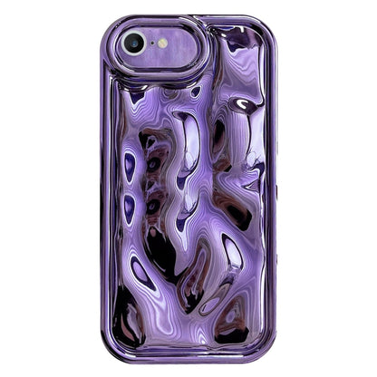 For iPhone 6 / 6s Electroplating Meteorite Texture TPU Phone Case(Purple) - More iPhone Cases by buy2fix | Online Shopping UK | buy2fix