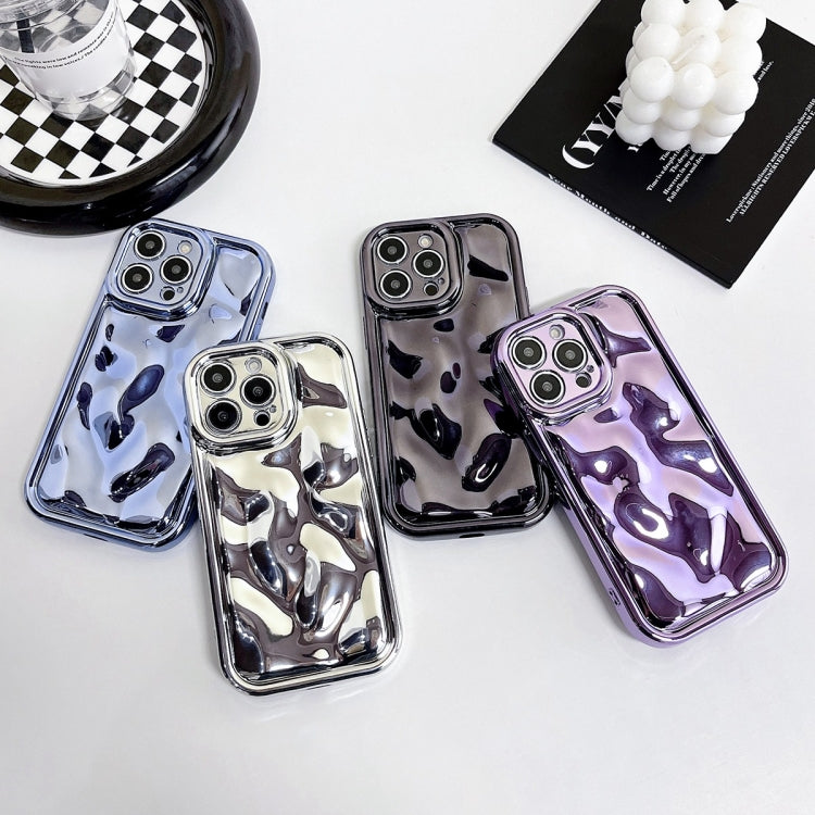 For iPhone 6 / 6s Electroplating Meteorite Texture TPU Phone Case(Purple) - More iPhone Cases by buy2fix | Online Shopping UK | buy2fix