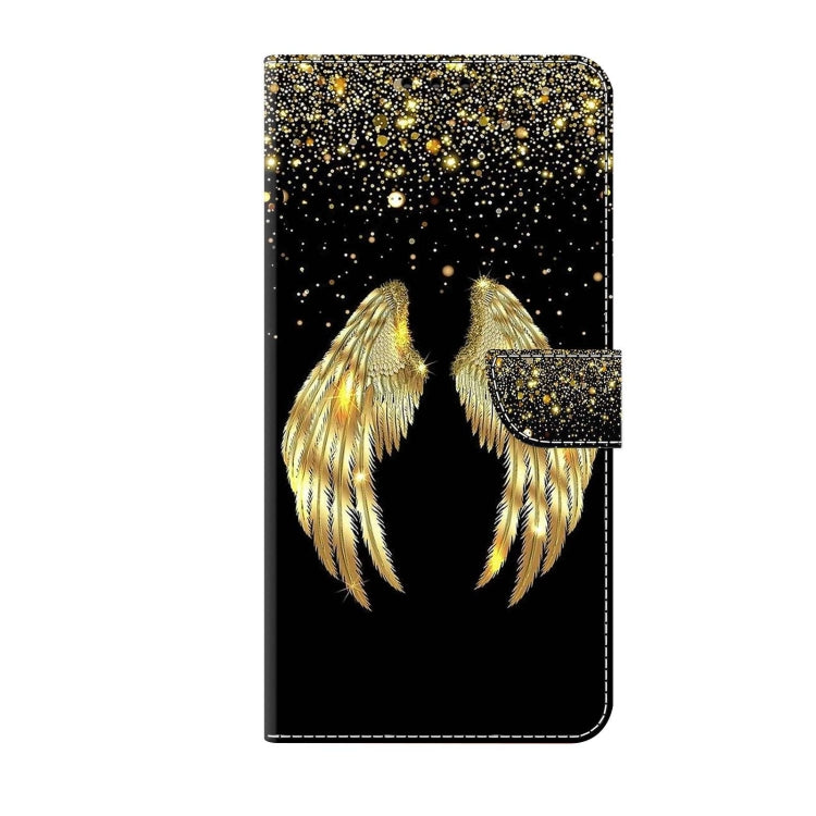 For Xiaomi Redmi 9C Crystal 3D Shockproof Protective Leather Phone Case(Golden Wings) - Xiaomi Cases by buy2fix | Online Shopping UK | buy2fix