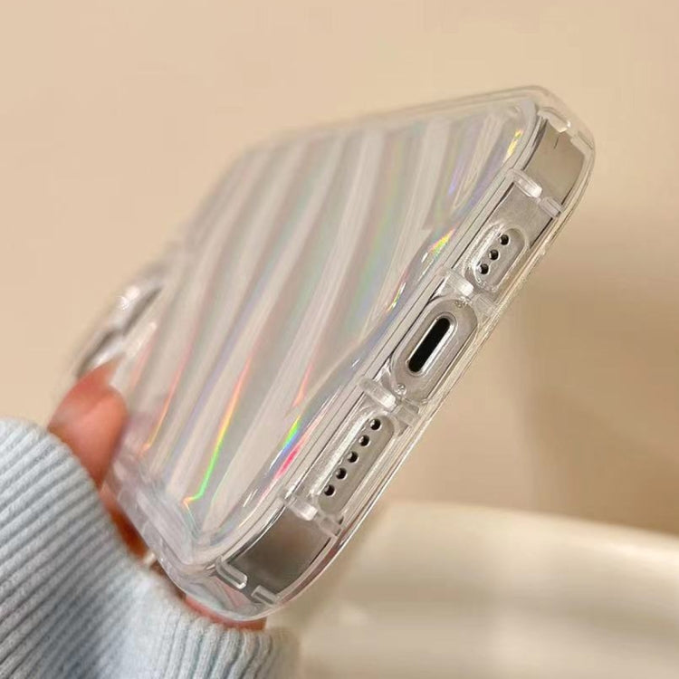 For iPhone SE 2022 /2020 / 8 / 7 Laser Sequin Waves TPU Phone Case(Transparent) - iPhone SE 2022 / 2020 / 8 / 7 Cases by buy2fix | Online Shopping UK | buy2fix