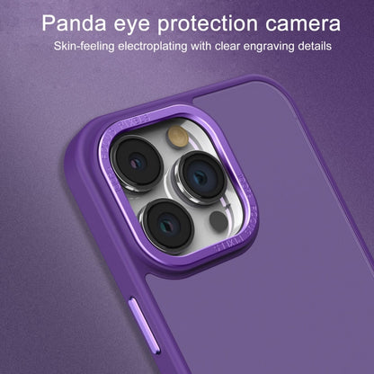 For iPhone 11 Pro Max All-inclusive TPU Edge Acrylic Back Phone Case(Deep Purple) - iPhone 11 Pro Max Cases by buy2fix | Online Shopping UK | buy2fix