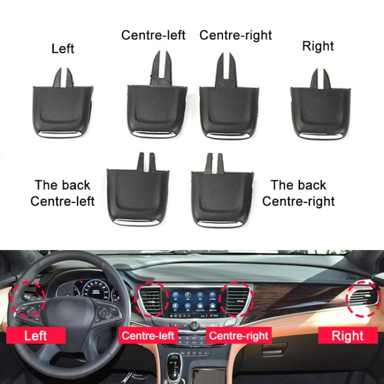 For Buick LaCrosse 2016-2021 Left-hand Drive Car Air Conditioning Air Outlet Paddle, Type:Rear Row Middle Left Side - Air Conditioning System by buy2fix | Online Shopping UK | buy2fix