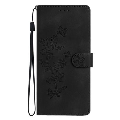 For Xiaomi 13 Pro Flower Butterfly Embossing Pattern Leather Phone Case(Black) - 13 Pro Cases by buy2fix | Online Shopping UK | buy2fix