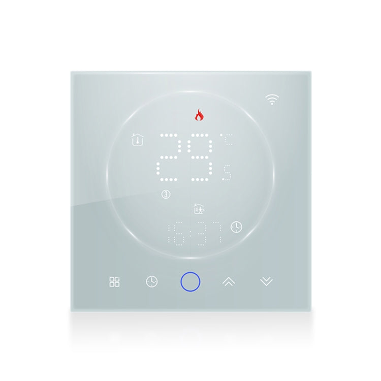 BHT-008GAL 95-240V AC 5A Smart Home Water Heating LED Thermostat Without WiFi(White) - Thermostat & Thermometer by buy2fix | Online Shopping UK | buy2fix