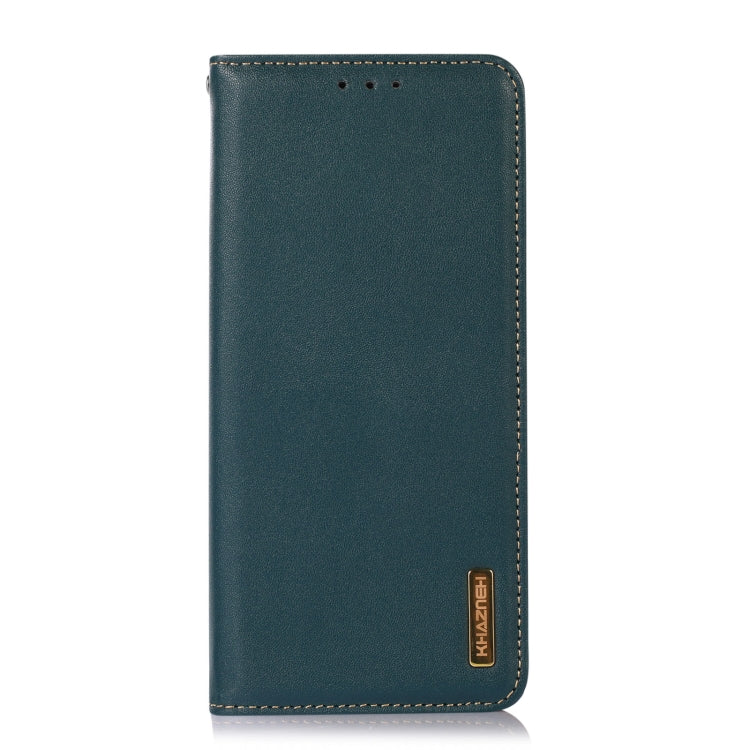 For OnePlus Ace 2 Pro KHAZNEH Nappa Top Layer Cowhide Leather Phone Case(Green) - OnePlus Cases by buy2fix | Online Shopping UK | buy2fix