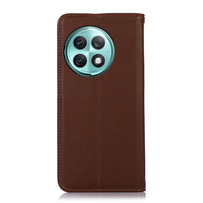 For OnePlus Ace 2 Pro KHAZNEH Nappa Top Layer Cowhide Leather Phone Case(Brown) - OnePlus Cases by buy2fix | Online Shopping UK | buy2fix