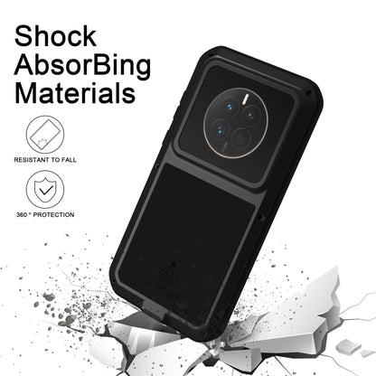 For Huawei Mate 50 LOVE MEI POWERFUL Metal Shockproof Life Waterproof Dustproof Phone Case(Army Green) - Huawei Cases by LOVE MEI | Online Shopping UK | buy2fix