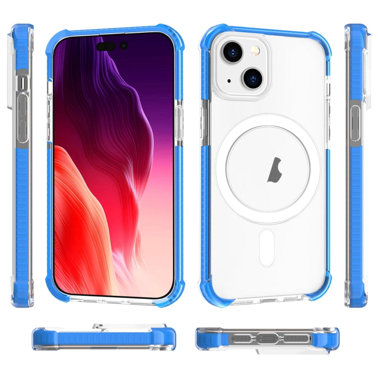 For iPhone 15 Magsafe Magnetic Acrylic Shockproof Phone Case(Blue) - iPhone 15 Cases by buy2fix | Online Shopping UK | buy2fix