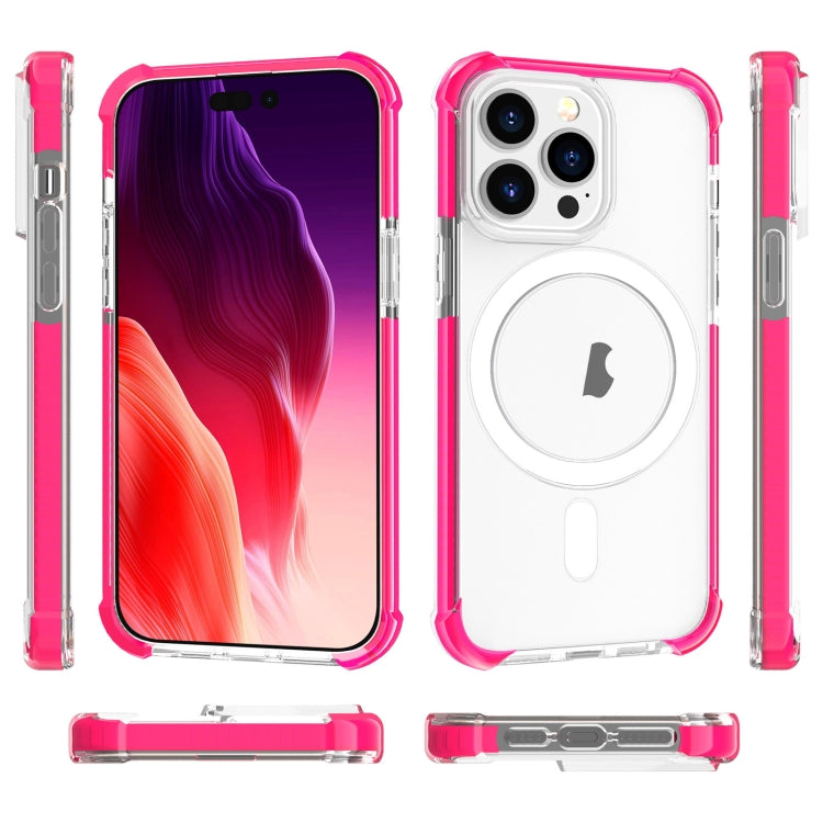 For iPhone 15 Pro Max Magsafe Magnetic Acrylic Shockproof Phone Case(Pink) - iPhone 15 Pro Max Cases by buy2fix | Online Shopping UK | buy2fix