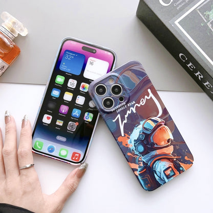 For iPhone 13 Pro Painted Pattern Precise Hole PC Phone Case(Block Monster) - iPhone 13 Pro Cases by buy2fix | Online Shopping UK | buy2fix