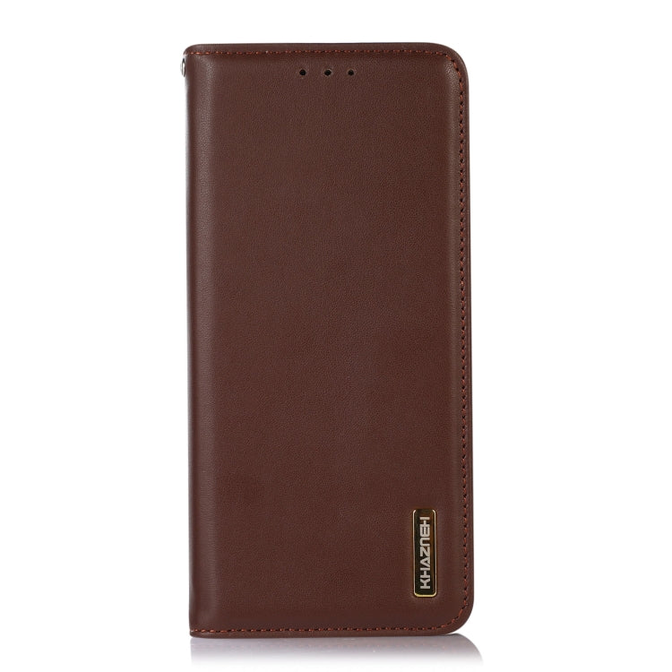 For Huawei Nova Y91 4G / Enjoy 60X KHAZNEH Nappa Top Layer Cowhide Leather Phone Case(Brown) - Huawei Cases by buy2fix | Online Shopping UK | buy2fix