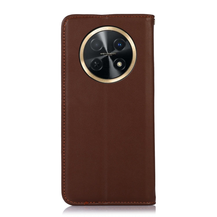 For Huawei Nova Y91 4G / Enjoy 60X KHAZNEH Nappa Top Layer Cowhide Leather Phone Case(Brown) - Huawei Cases by buy2fix | Online Shopping UK | buy2fix