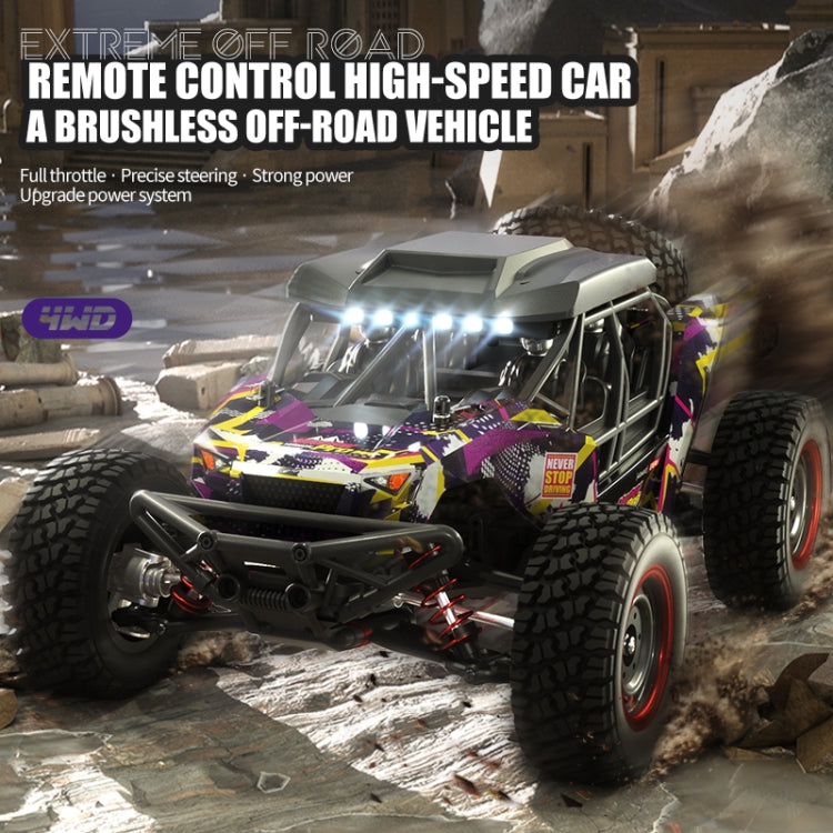 JJR/C Q141B Brushless 4WD High Speed Remote Control Desert Truck(Purple) - RC Cars by JJR/C | Online Shopping UK | buy2fix