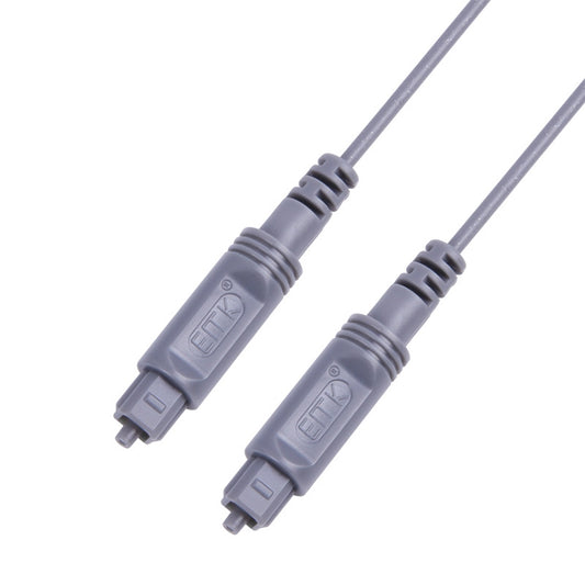 8m EMK OD2.2mm Digital Audio Optical Fiber Cable Plastic Speaker Balance Cable(Silver Grey) - Audio Optical Cables by EMK | Online Shopping UK | buy2fix