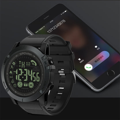 SPOVAN PR1 Outdoor Waterproof Luminous Bluetooth Smart Watch(Red) - Smart Watches by SPOVAN | Online Shopping UK | buy2fix