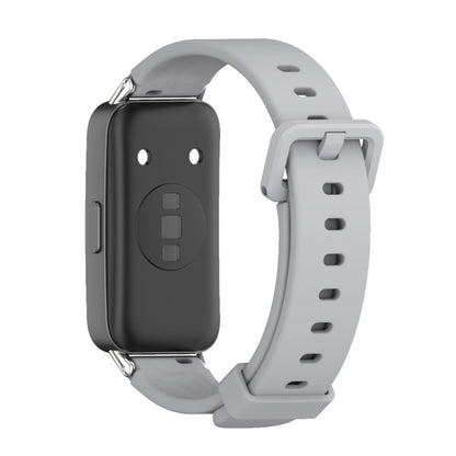 For Huawei Band 8 / 9 Mijobs Silicone Breathable Watch Band(Grey) - Watch Bands by MIJOBS | Online Shopping UK | buy2fix