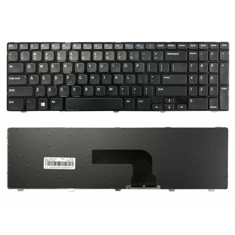 For Dell Inspiron 15 3521 3531 15R 5521 5537 US Version Laptop Keyboard(Black) - Dell Spare Parts by buy2fix | Online Shopping UK | buy2fix