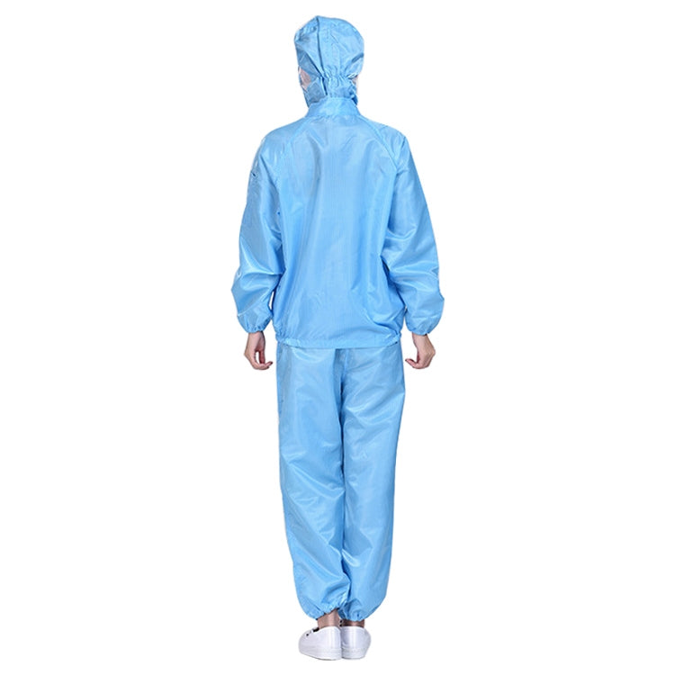 Striped Anti-static Split Hood Dust-proof Work Suit, Size:XXXL(Blue) - Protective Clothing by buy2fix | Online Shopping UK | buy2fix