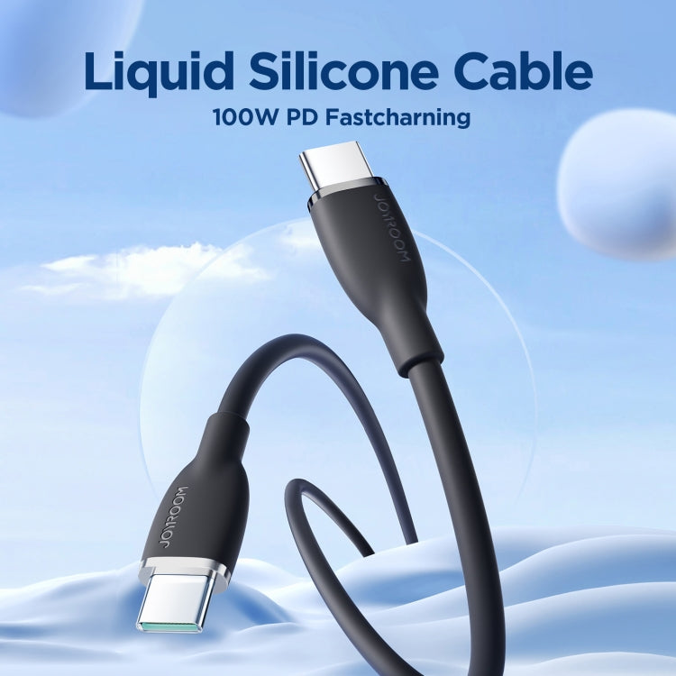 JOYROOM SA29-CC5 100W USB-C/Type-C to USB-C/Type-C Liquid Silicone Fast Charging Data Cable, Length: 1.2m(Black) - USB-C & Type-C Cable by JOYROOM | Online Shopping UK | buy2fix