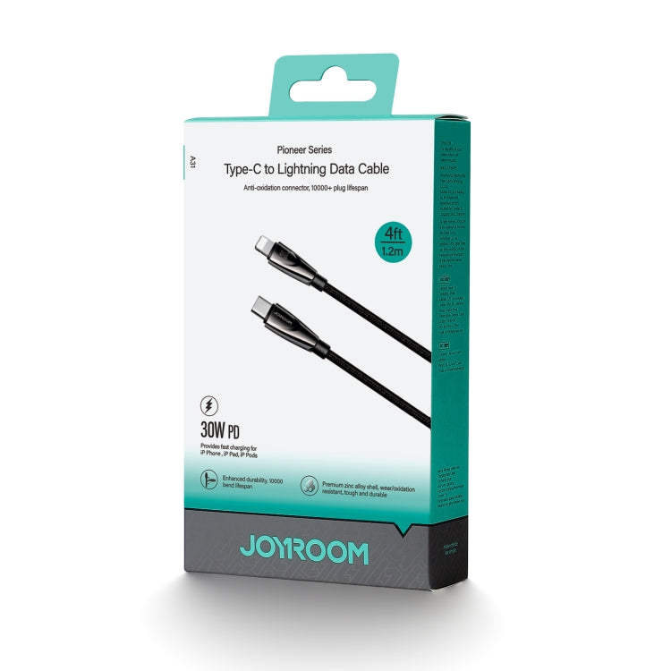 JOYROOM SA31-CL3 30W USB-C/Type-C to 8 Pin Fast Charge Data Cable, Length: 1.2m(Black) - 2 in 1 Cable by JOYROOM | Online Shopping UK | buy2fix