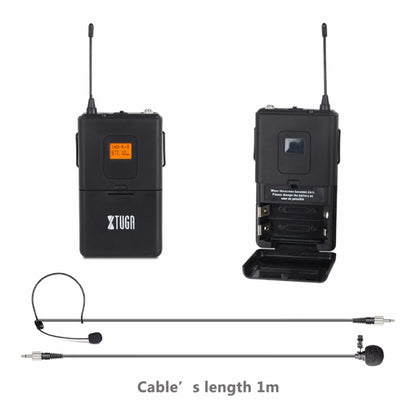 XTUGA A400-HB Professional 4-Channel UHF Wireless Microphone System with 2 Handheld & 2 Headset Microphone(AU Plug) - Microphone by XTUGA | Online Shopping UK | buy2fix