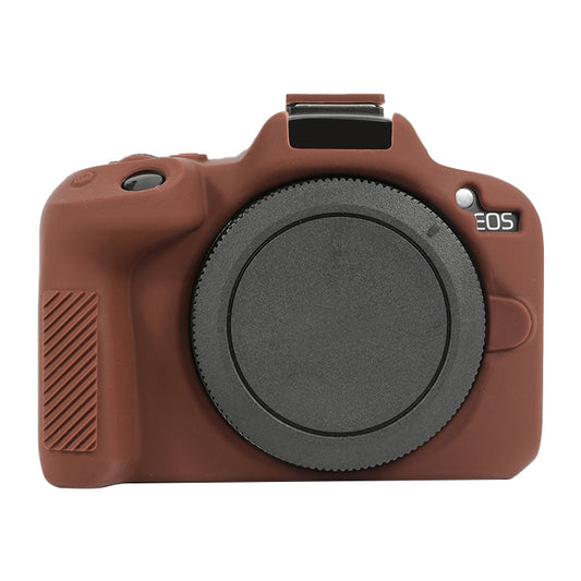 For Canon EOS R50 Soft Silicone Protective Case(Coffee) - Protective Case by buy2fix | Online Shopping UK | buy2fix