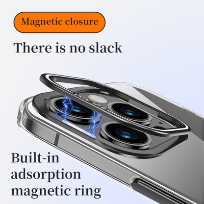 For iPhone 15 Pro Max SULADA PC + Aluminum Alloy Lens Holder Phone Case(Silver) - iPhone 15 Pro Max Cases by SULADA | Online Shopping UK | buy2fix