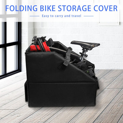 Oxford Cloth Car Trunk Folding Bicycle Storage Box with Dust Cover(Black) - Stowing Tidying by buy2fix | Online Shopping UK | buy2fix