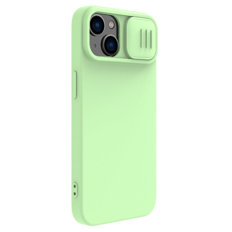 For iPhone 15 Plus NILLKIN CamShield MagSafe Liquid Silicone Phone Case(Green) - iPhone 15 Plus Cases by NILLKIN | Online Shopping UK | buy2fix