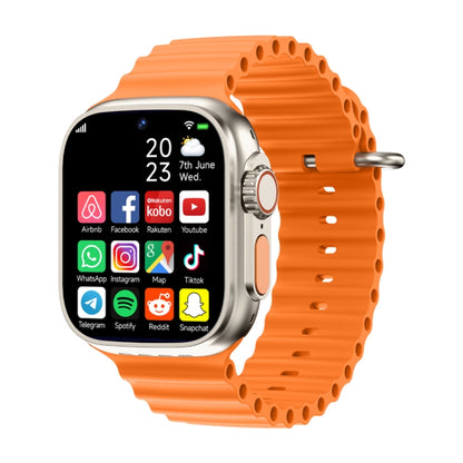 GS37 1.95 inch Screen Smart Phone Watch, 1GB+16GB, Android 9.0, Spreadtrum SL8541E, Network: 4G, Single Nano SIM, Front & Rear Camera(Orange Gold) - Smart Watches by buy2fix | Online Shopping UK | buy2fix