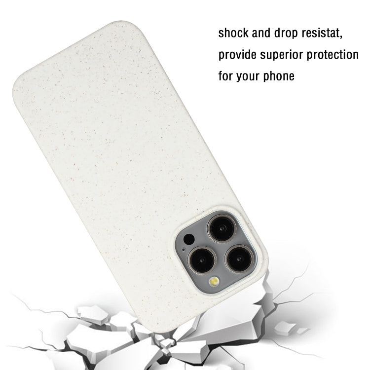 For iPhone 14 Pro Max Wheat MagSafe Magnetic Straw Material + TPU Phone Case(White) - iPhone 14 Pro Max Cases by buy2fix | Online Shopping UK | buy2fix