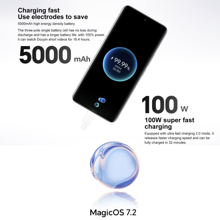 Honor 100, 16GB+256GB, Screen Fingerprint Identification, 6.7 inch MagicOS 7.2 Snapdragon 7 Gen 3 Octa Core up to 2.63GHz, Network: 5G, NFC, OTG, Support Google Play(Purple) - Honor by Huawei | Online Shopping UK | buy2fix