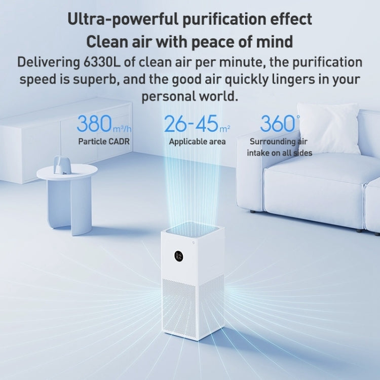 Original Xiaomi Mijia Smart Air Purifier 4 Lite Antibacterial Aldehyde Removal, US Plug(White) - Air Purifiers & Accessories by Xiaomi | Online Shopping UK | buy2fix