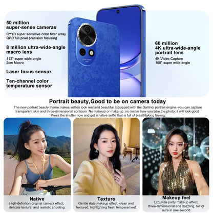 Huawei nova 12, 8GB+256GB, Screen Fingerprint Identification, 6.7 inch HarmonyOS 4.0 Octa Core, Network: 4G, NFC, OTG, Not Support Google Play(Blue) - Huawei Mate & P by Huawei | Online Shopping UK | buy2fix