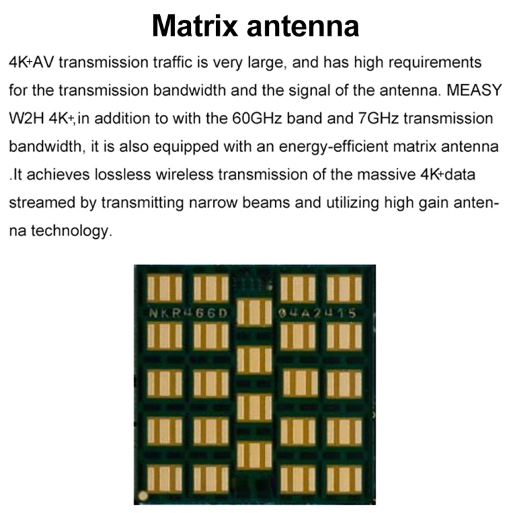 Measy W2H 60GHz 4K+ Ultra HD Wireless Transmission Kit, Transmission Distance: 50m(US Plug) - Set Top Box & Accessories by Measy | Online Shopping UK | buy2fix