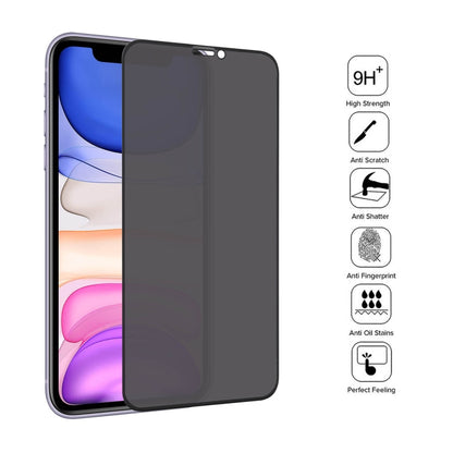 For iPhone 11 Anti-peeping Plasma Oil Coated High Aluminum Wear-resistant Tempered Glass Film - iPhone 11 Tempered Glass by buy2fix | Online Shopping UK | buy2fix