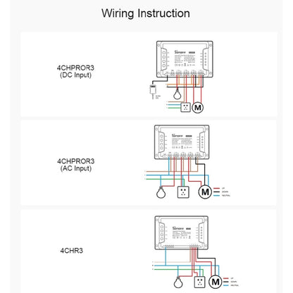 Sonoff 4CHPROR3 Mobile Phone Smart Home Switch Four-way Controller, Support Long-range Control Timing - Consumer Electronics by Sonoff | Online Shopping UK | buy2fix