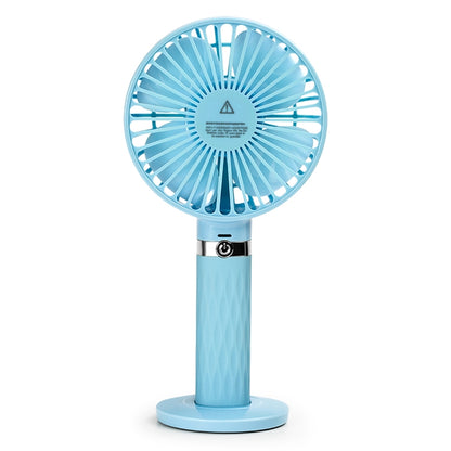 S8 Portable Mute Handheld Desktop Electric Fan, with 3 Speed Control (Sky Blue) - Consumer Electronics by buy2fix | Online Shopping UK | buy2fix