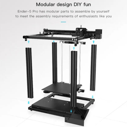 CREALITY Ender-5 Pro Silent Mainboard Double Y-axis DIY 3D Printer, Print Size : 22 x 22 x 30cm, UK Plug - 3D Printer by Creality | Online Shopping UK | buy2fix