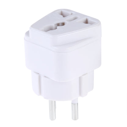 Portable Universal Socket to Israel Plug Power Adapter Travel Charger (White) - Consumer Electronics by buy2fix | Online Shopping UK | buy2fix