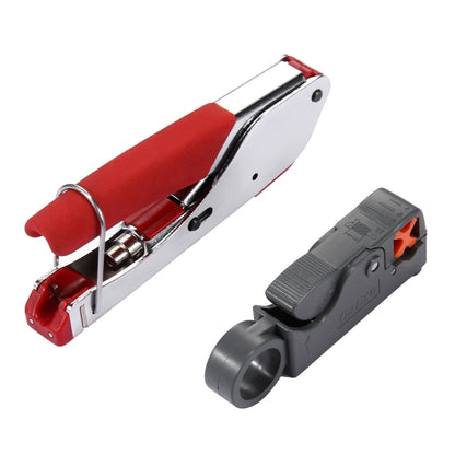 WLXY 518A Crimping Pliers Wire Stripper Repair Hand Tool Set for RG59 / RG6 Coaxial Cable - Computer & Networking by WLXY | Online Shopping UK | buy2fix