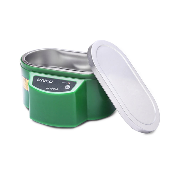 BAKU BK-9030 30W 0.8L LCD Display Ultrasonic Cleaner, AC 220V, EU Plug(Green) - Home & Garden by BAKU | Online Shopping UK | buy2fix