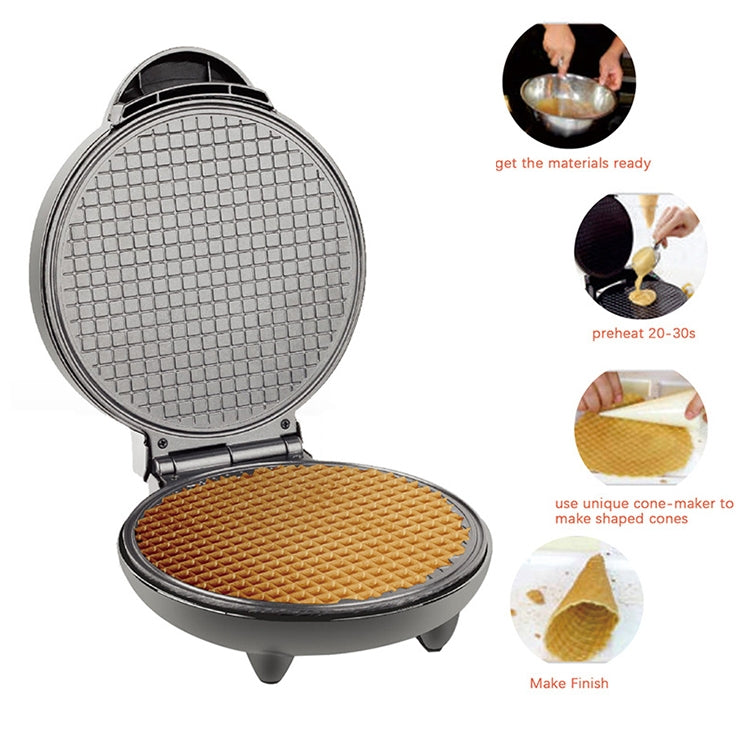 Electric Egg Roll Maker DIY Ice Cream Cone Machine Crispy Omelet Machine Pancake Machine, EU Plug - Home & Garden by buy2fix | Online Shopping UK | buy2fix