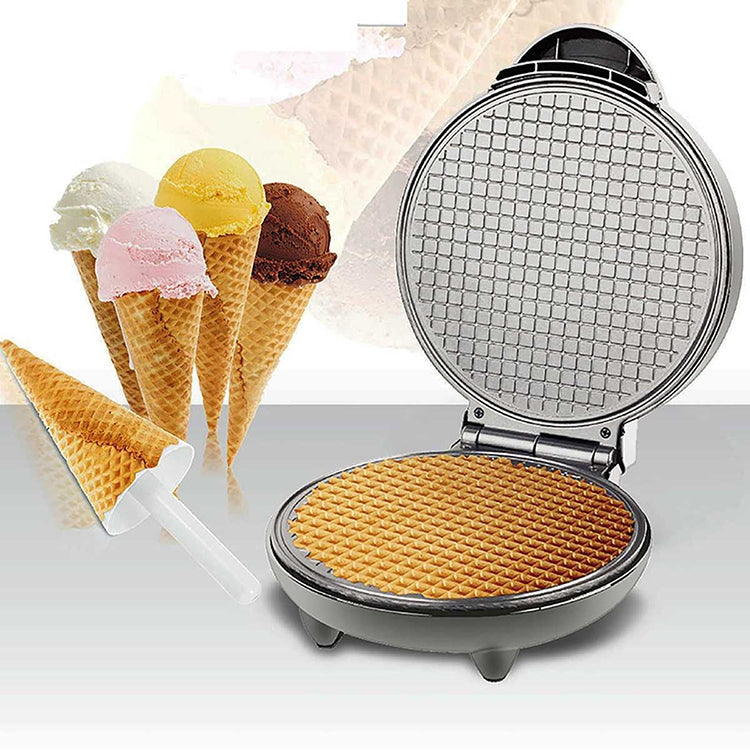 Electric Egg Roll Maker DIY Ice Cream Cone Machine Crispy Omelet Machine Pancake Machine, EU Plug - Home & Garden by buy2fix | Online Shopping UK | buy2fix