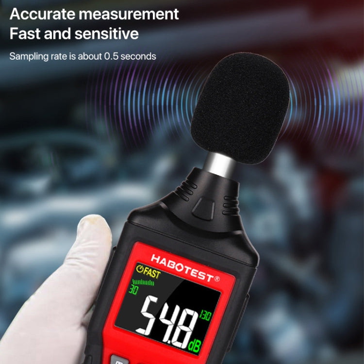 HABOTEST HT622B Household High Precision Digital Sound Level Meter - Light & Sound Meter by HABOTEST | Online Shopping UK | buy2fix