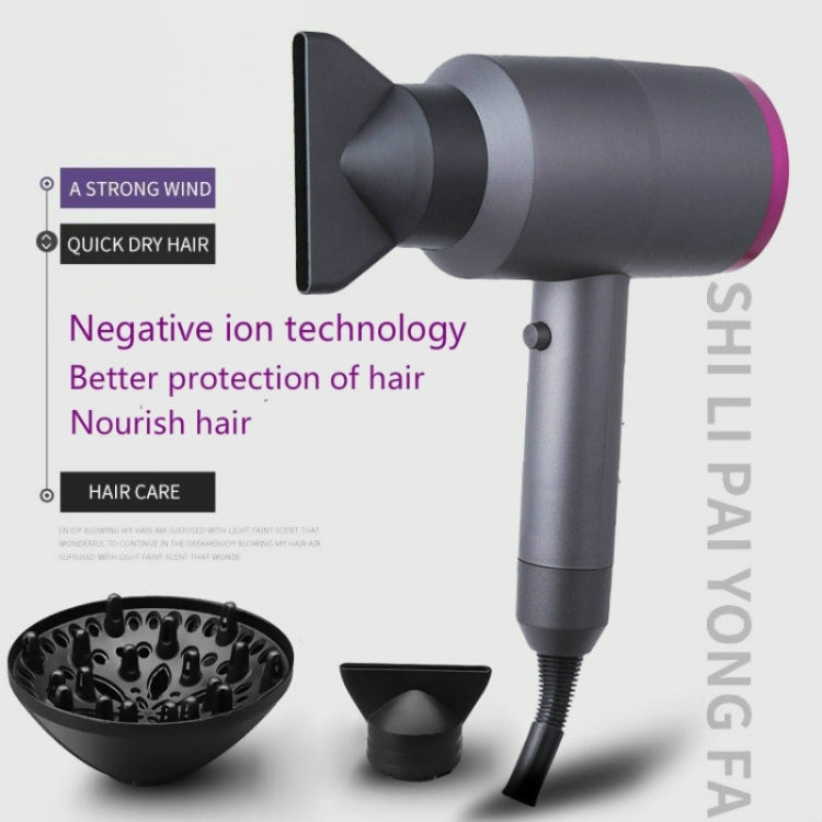 Household High-power Silent  Blow Dryer,Constant Temperature Hot and Cold Negative Ion Hair Drier, EU Plug - Hair Trimmer by buy2fix | Online Shopping UK | buy2fix