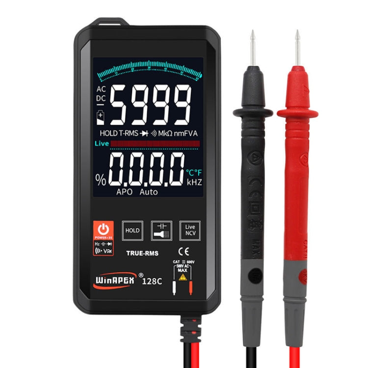 HY128C Color Screen Ultra-thin Touch Smart Digital Multimeter Fully Automatic High Precision True Effective Value Multimeter - Consumer Electronics by buy2fix | Online Shopping UK | buy2fix