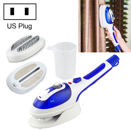 Multifunction Household Handheld Steamer Travel Portable Hand - Held Steam Hanging Hot Machine Ceramic Bottom with Flannelette Brush & Hair Brush & Measuring Cup,US Plug(Blue) - Home & Garden by buy2fix | Online Shopping UK | buy2fix